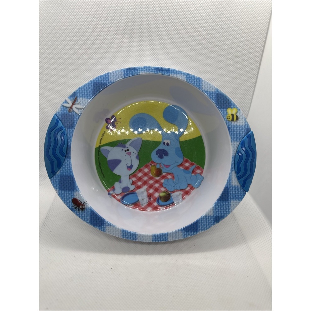 2002 Blues Clues Melamine Bowl Periwinkle Kitten Picnic Zak Designs Vintage Y2K